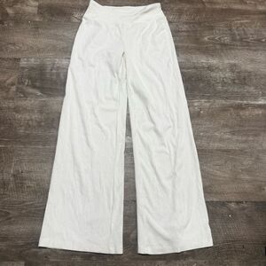 Yogalicious White Wide-Leg Pants